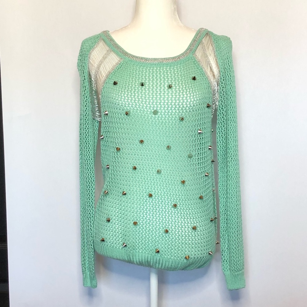 SPIKED MESH LONG SLEEVE